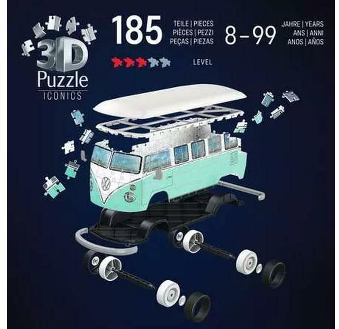Image du produit Ravensburger 3D Puzzle 162 Teile - Iconics: Volkswagen T1 (162 pièces)