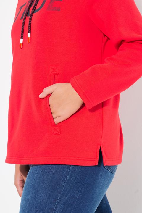 Produktbild Ulla Popken Hoodie, True, Kapuze, Kordel, Taschen, Langarm (56)