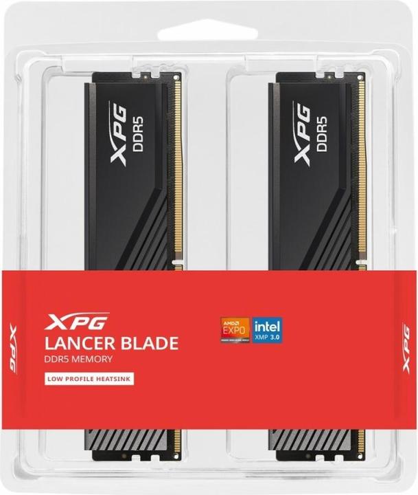 Actual product image Adata DDR5 32GB 6000-36 K2 XPG Lancer Blade black (2 x 16GB, 6000 MHz, DDR5 RAM, U-DIMM)