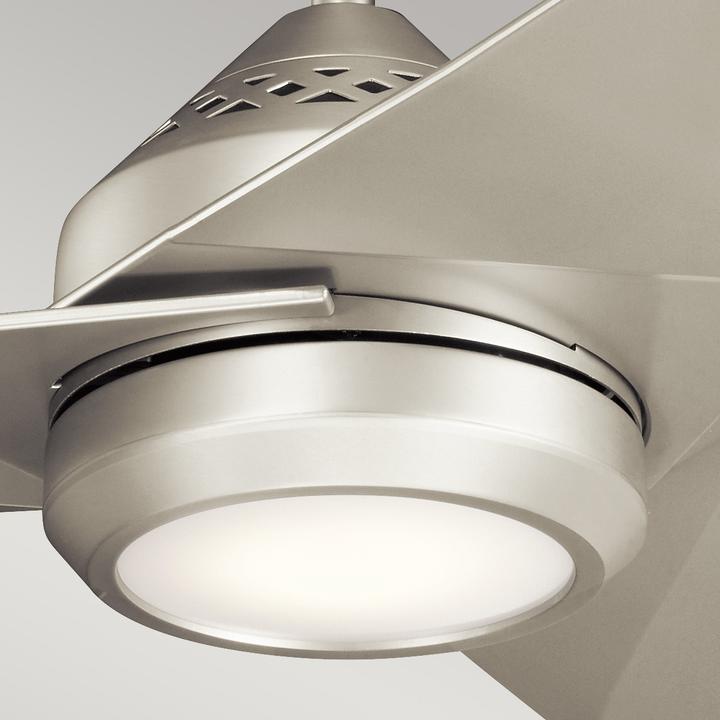 Immagine prodotto Elstead Lighting Ventilatore da soffitto silenzioso Jade con luce LED Ø152cm + telecomando argento (45 dB)