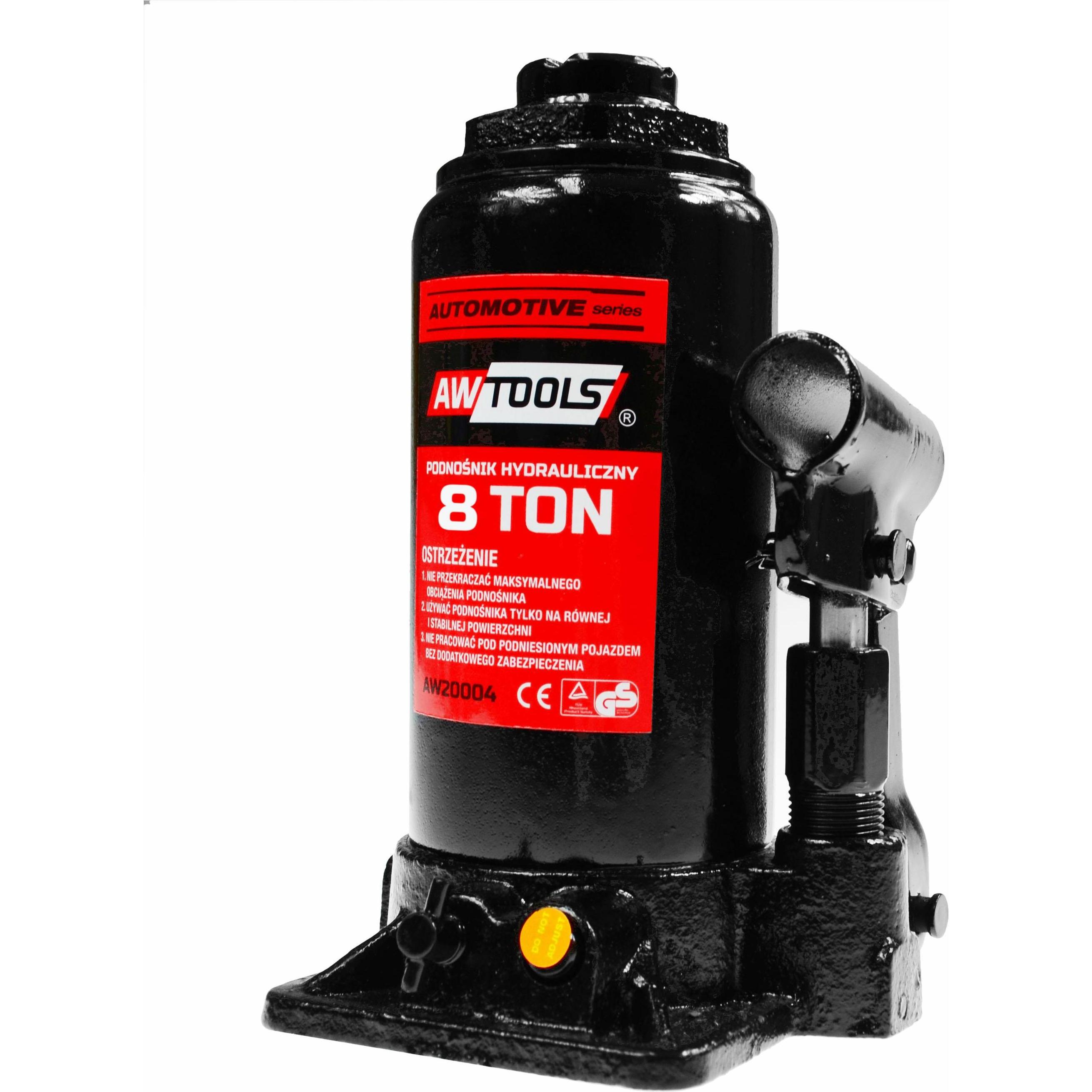 Awtools, Wagenheber, DŹWIGNIK HYDRAULICZNY TŁOKOWY / SŁUPKOWY 8 TON 200 - 395mm