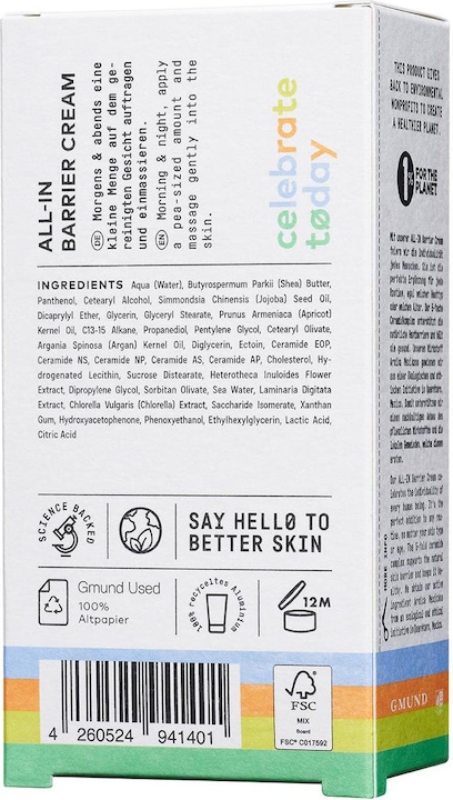 Immagine prodotto Nø Cosmetics Crema Barriera All-In (50 ml, Crema 24h)