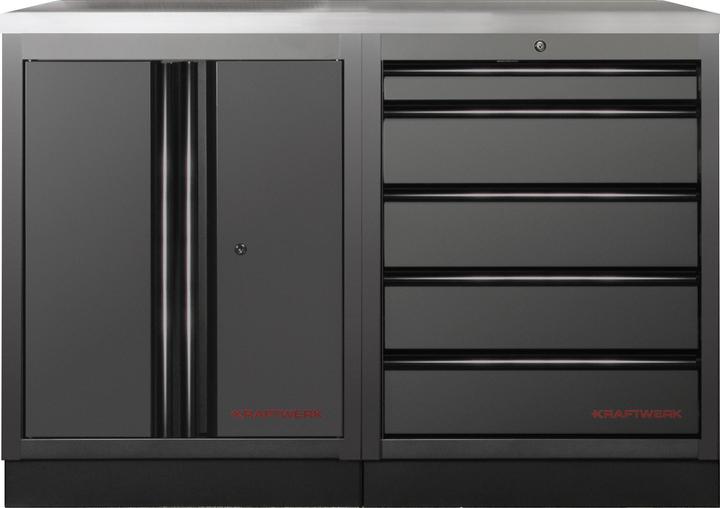 Actual product image Kraftwerk MOBILIO BLK Kombi Edelstahl (136 cm, 91 cm)