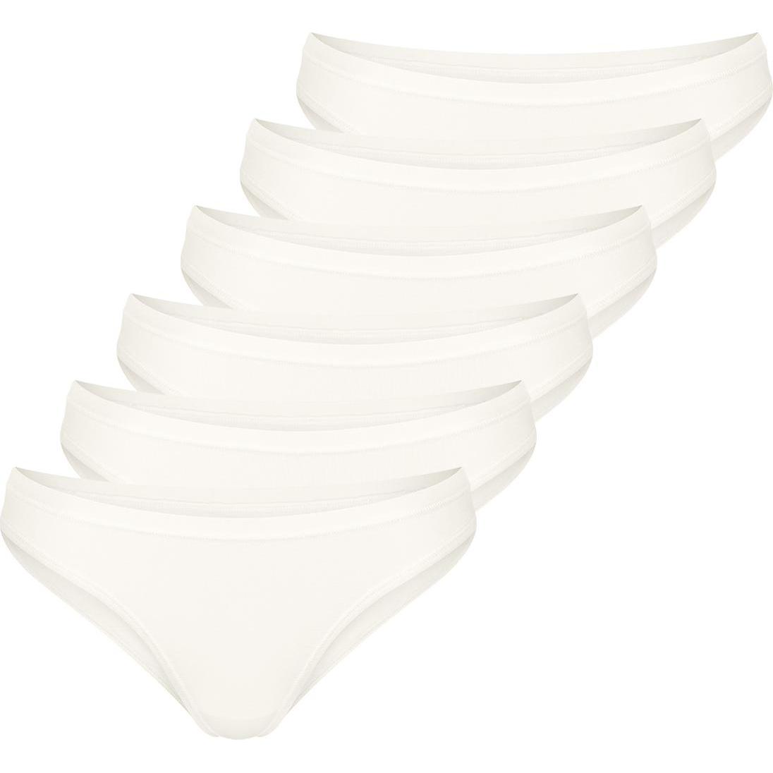 Sloggi, Damen, Unterhosen, 6er Pack GO Daily Cotton Mini Slip, Weiss, (XL, 6er Pack)