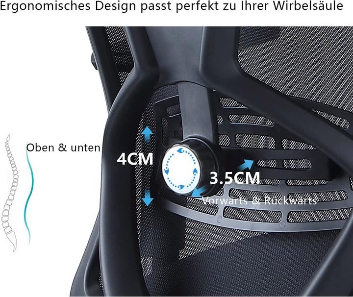 Produktbild Ticova Schreibtischstuhl mit Lendenwirbelstütze