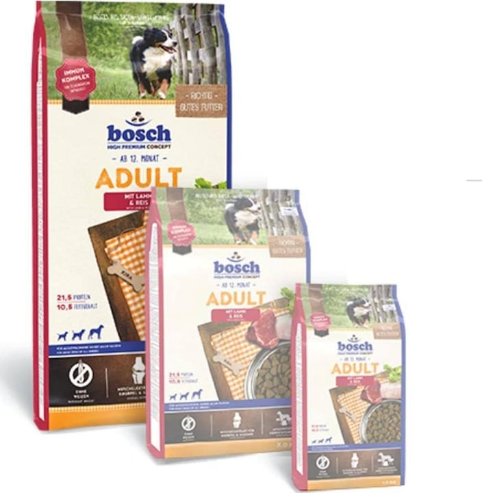 Immagine prodotto Bosch Petfood Agnello e riso per adulti (Adulto, 1 pz., 15000 g)