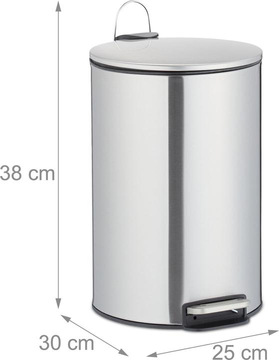 Actual product image Relaxdays Pedal bin (12 l)