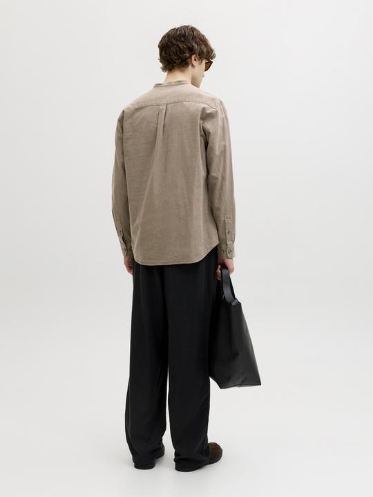 Actual product image Jack & Jones Jjesummer Linen Blend Band Shirt L/S Sn (XL)