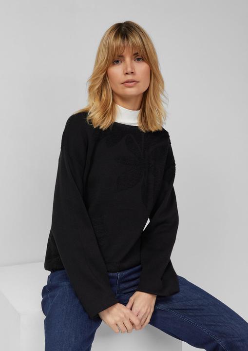 Actual product image s.Oliver Strickpullover Pullover mit dekorativem Strickmuster (48)