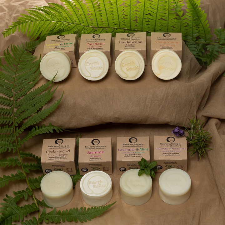 Actual product image Natura Punto Set of 3 palm oil free solid organic shampoo (Solid shampoo)