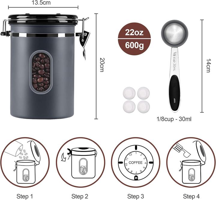 Actual product image Rocky&Chao Kaffeedose (1.80 l)