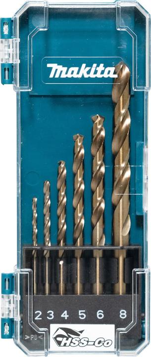 Actual product image Makita Drill bit set HSS-Co 6 pcs. (2.0 mm, 6,0, 4,0, 3,0, 5,0)