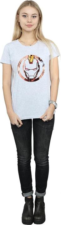 Actual product image Iron Man Womens/Ladies Montage Cotton T-Shirt (S)