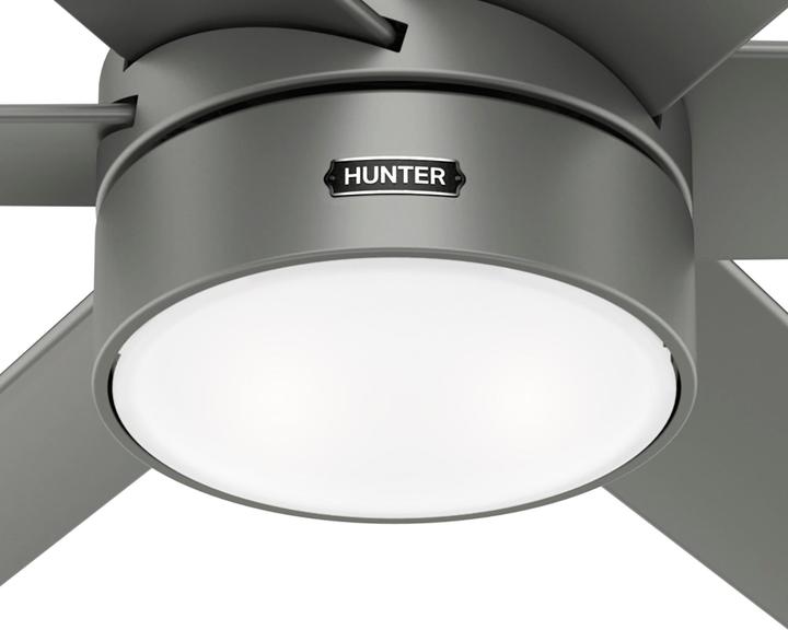 Produktbild Hunter Fans DC Deckenventilator Solaria Silber 152 cm mit LED (41 dB)