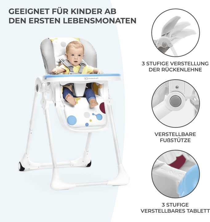 Produktbild KinderKraft Yummy (Hochstuhl)
