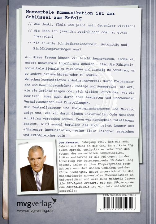 Valori nutrizionali e ingredienti Menschen verstehen und lenken (Tedesco, Joe Navarro., 2011)