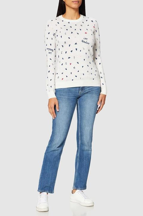 Produktbild Love Moschino Runde Hals Pullover mit Mikro Herzen Allover (38)