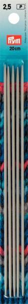 Actual product image Prym Stocking knitting needles, grey 2.50 mm, 20 cm