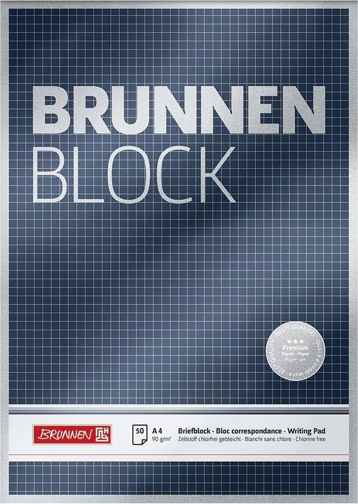 Image du produit Bloc-notes 'BRUNNEN-Block' Premium (A4, Quadrillé, Couverture rigide)