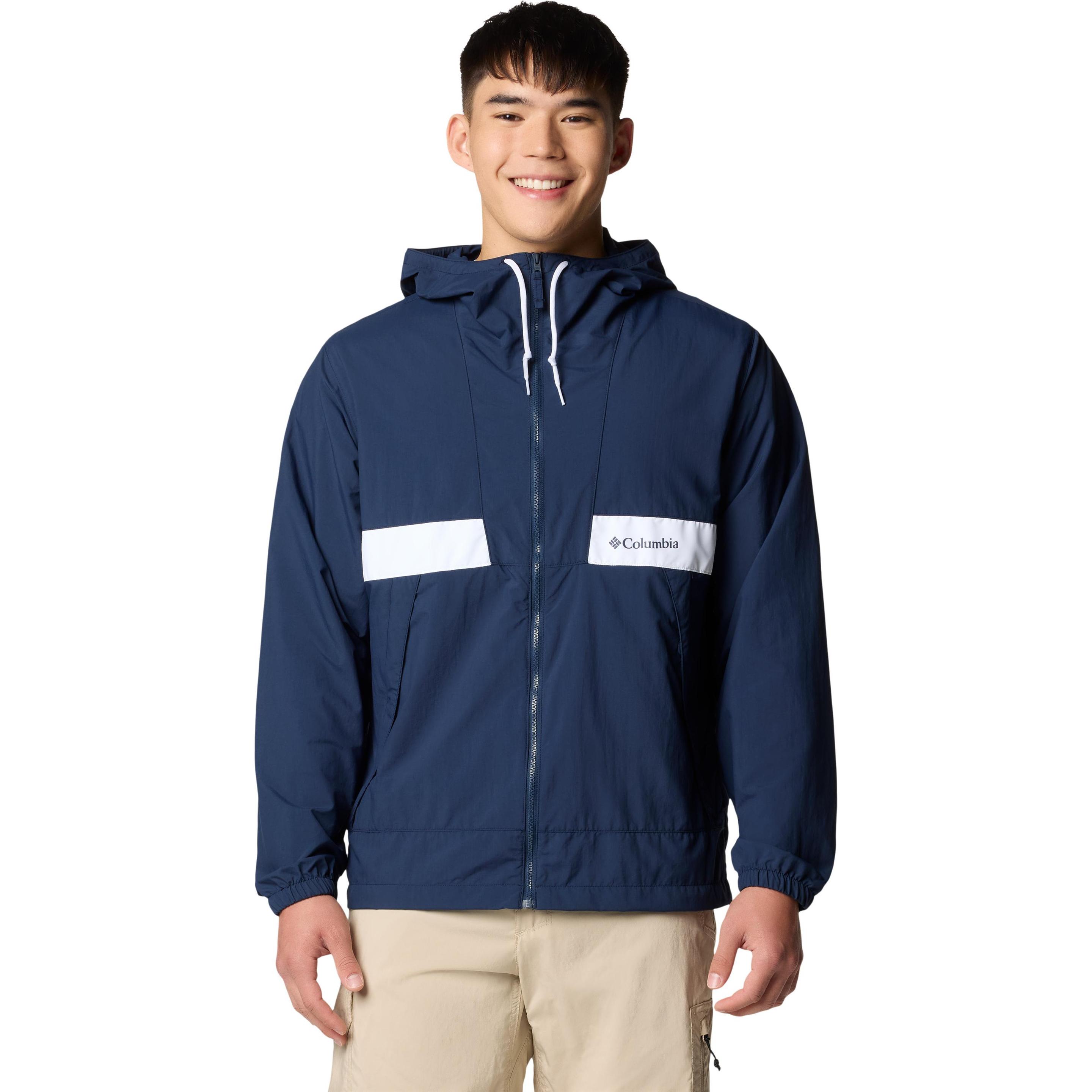 Columbia, Herren, Jacke, Spire Valley™ Hooded Windbreaker (M), Blau, M