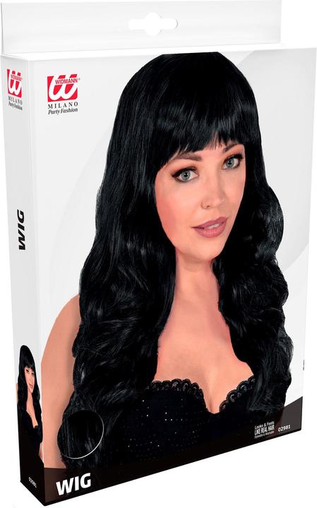 Actual product image Widmann PERÜCKE BELLA SCHWARZ in Box