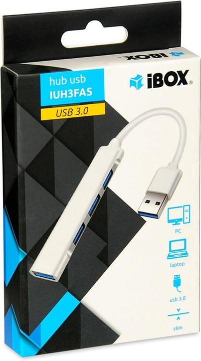 Produktbild iBox USB HUB 1x USB 3.0 + 3x USB 2.0 (USB-A, 4 Ports)