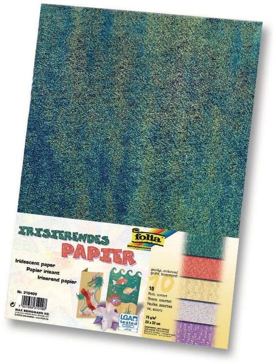 Image du produit Folia Dépliants Irisant assortis (75 g/m², 10x)