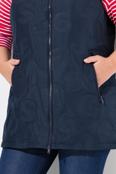 Immagine prodotto Ulla Popken Gilet idrorepellente HYPRAR con collo alto e zip a doppio cursore (42, 44)