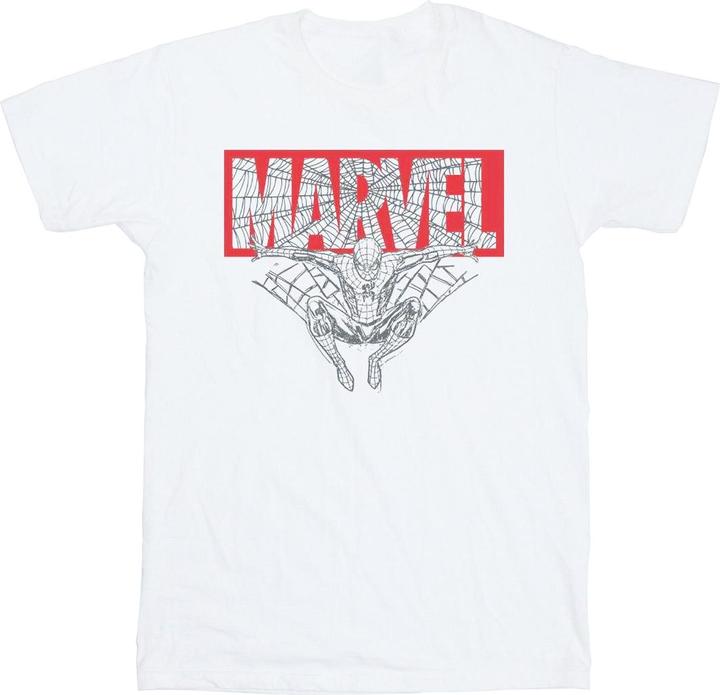 Actual product image Boys Spider Man Logo Red T-Shirt (140, 146)