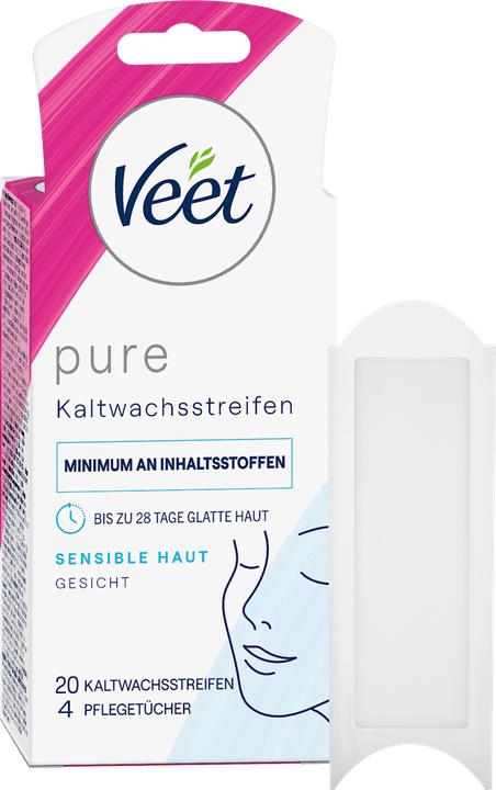 Produktbild Veet Kaltwachsstreifen sensitive Haut Gesicht (20x, 29 g)