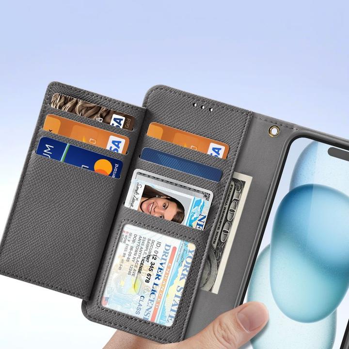 Produktbild Dux Ducis Lawa Leather Case for iPhone 15 - Gray (Apple iPhone 15)