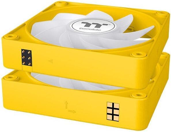 Immagine prodotto Thermaltake TT CT120 EX Reverse ARGB PC Cooling Fan 3 Pack Bumblebee (120 mm, 3 x)