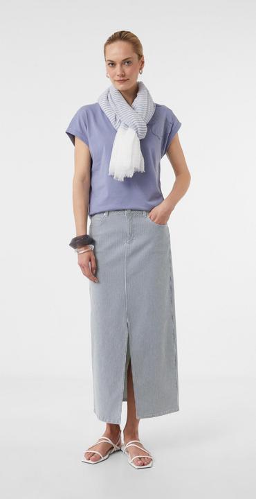 Actual product image Comma Tuch Gestreifter Schal mit Fransen