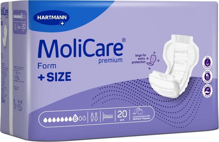 Produktbild MoliCare Form +SIZE Inkontinenz Einlage (20 x, Large)
