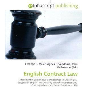 English Contract Law, Fachbücher von Agnes F. Vandome, Frederic P. Miller, John McBrewster