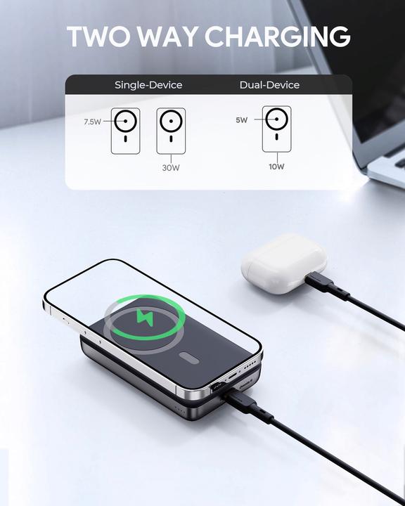 Actual product image Aukey MagFusion (10000 mAh, 30 W, 37 Wh)