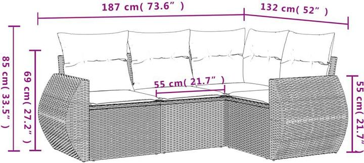 Produktbild vidaXL Beckett
