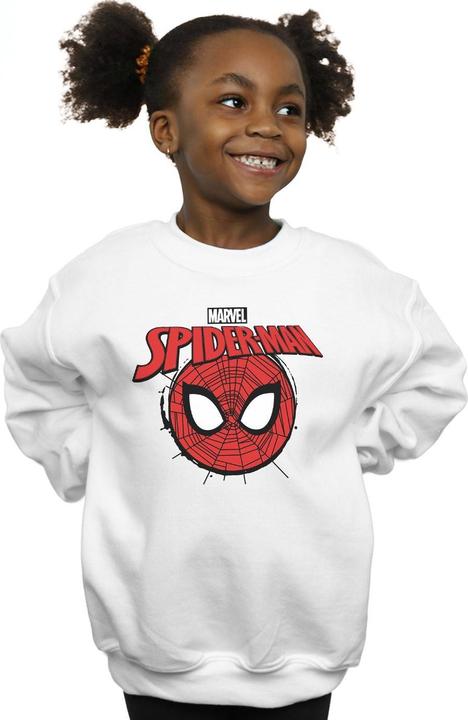 Produktbild SpiderMan Logo Head Sweatshirt Mädchen (140, 146)