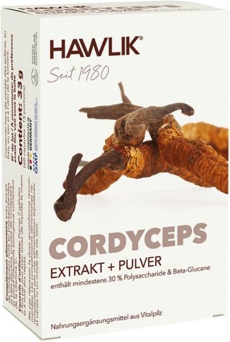 Immagine prodotto Hawlik Estratto di Cordyceps + polvere (60 Pezzo/i, Pillole, 58 g)