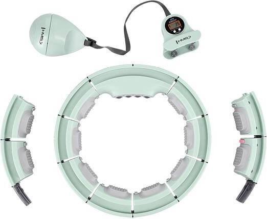 Image du produit HMS Hhm13 Hula Hoop Vert Avec Aimants Et Poids + Compteur (40 cm, 400 g)
