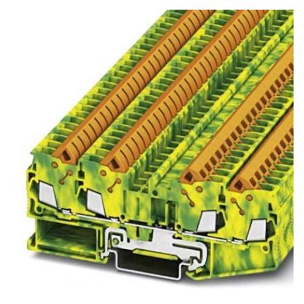 Phoenix Contact QTC 2,5-QUATTRO-PE 3206448 Schutzleiterklemme 0.50 mm² 2.50 mm² Grün-Gelb 50 St., Elektronikkabel + Stecker, Grün