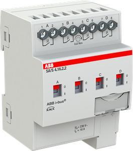 Actual product image ABB Switch actuator 4gang 16 ASA/S4.16.2.2REG 2CDG110262R0011 (Switch actuator)
