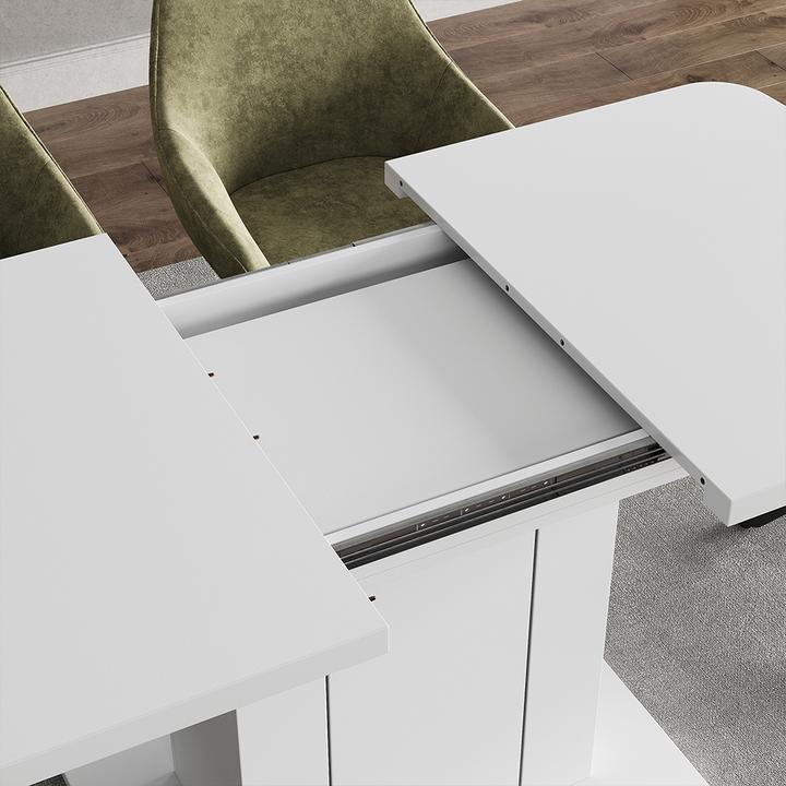 Produktbild Vicco Esstisch Fenaro, Weiss/Weiss, 120 x 80 cm (120 x 80 x 76 cm)