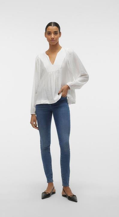 Produktbild Vero Moda Normal geschnitten Mandarin Kragen Gummizug am Handgelenk Hemd Hemd (S)