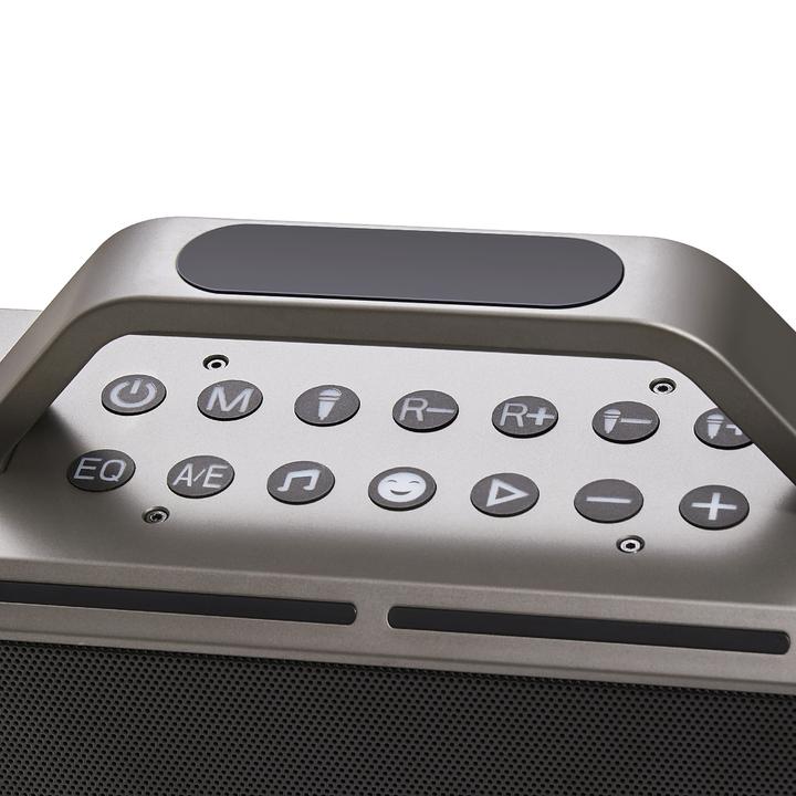 Actual product image Joyroom Pies Series JR-MW03 Wireless Karaoke Speaker with 2 Microphones and Remote Control - Black (20 h)