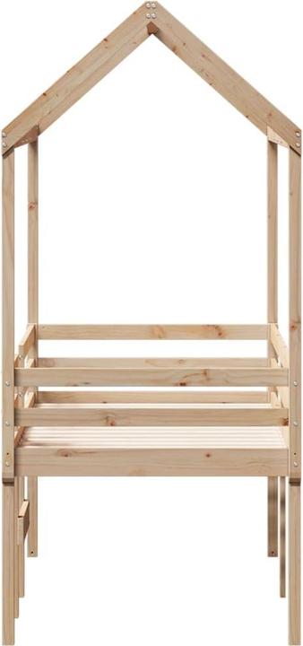 Produktbild vidaXL Hochbett mit Dach (75 x 190 cm)