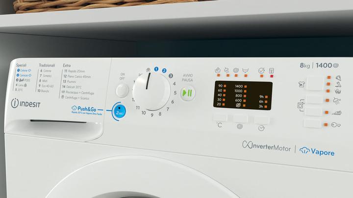 Actual product image Indesit Free-standing washing machine BWA 81496X WV IT - BWA 81496X WV IT (8 kg, Left)