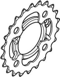Immagine prodotto Shimano Ingranaggio ACERA FC-M361 22 denti con paracatena nero (22)