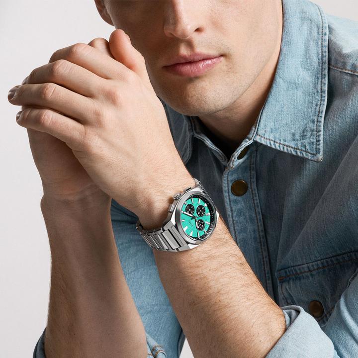 Image du produit Fossil EVERETT Heren Horloge 44 mm - Zilverkleurig (Chronographe, 44 mm)