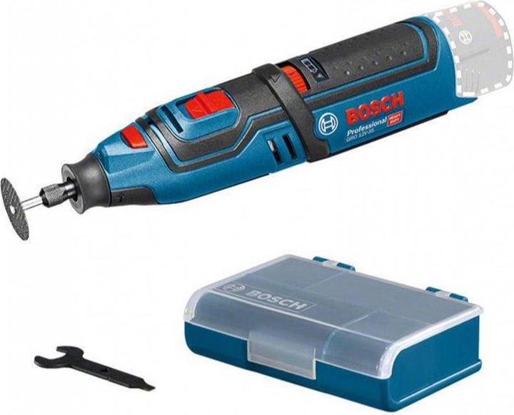 GRO 12V-35 Akku-Multirotationswerkzeug, Ohne Akku und Ladegegerät, L-Boxx, Schlüssel, Trennplatte, Zubehörbox, Spreizdorn, Spannzangenfutter, 1/2 L-Boxx Einlage für Akku und Ladegerät, 1/2 L-Boxx Einlage für Werkzeug, Gehäusebefestigung